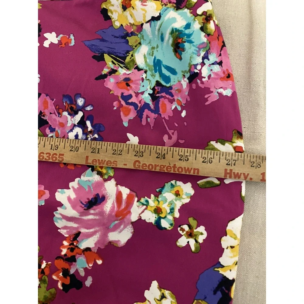 NWOT Charter Club Womens Pink Floral Pencil Skirt Size 22W Fairy Romantic Office